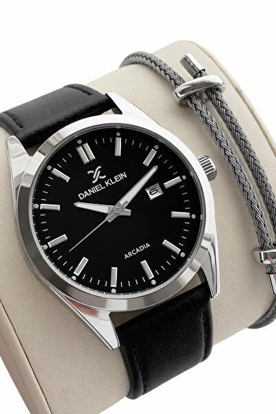 Daniel Klein Leather Cord Calendar Dial 2 Year Warranty 3 Atm Resistant Male ...