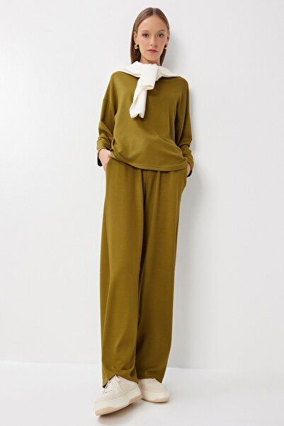 Hiccup ISTANBUL two-piece set with round-neck blouse and loose fit