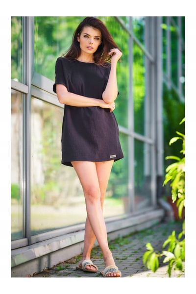 Awama Dress M259 - Black - S/M