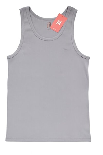 Jil Men's Sleeveless Top, Gray, Cotton, Egyptian Product, M