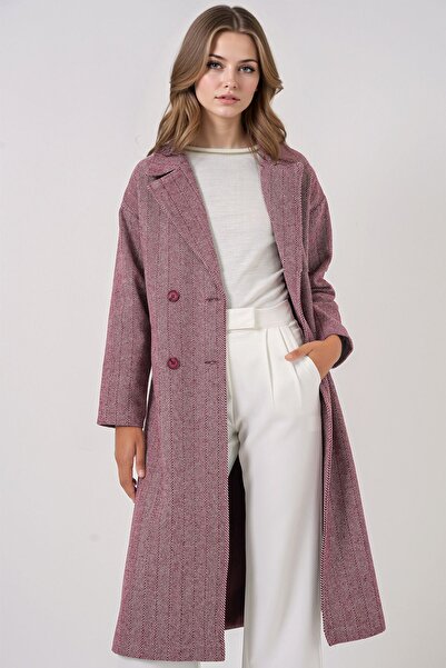 Hiccup Παλτό BDART Oversize με διπλά κουμπιά σε σχήμα ψαροκόκαλου