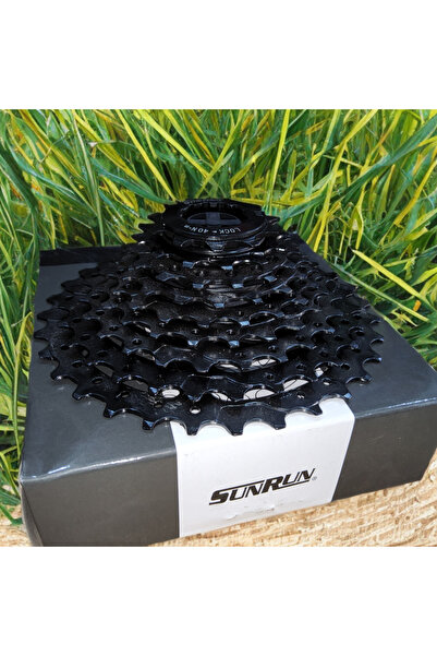 Sunrun 9'lu Kaset Dişli - 11/32T Bisiklet Arka Dişli - Siyah