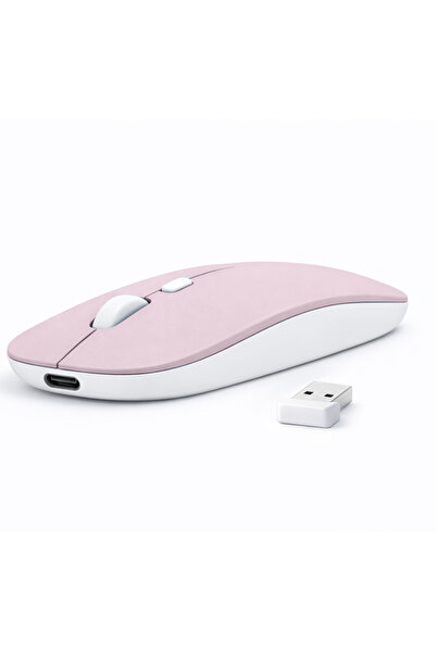 Sneezy Laptop İçin İnce Kablosuz Mouse Bluetooth Bağlantı Şarjlı Batarya USB ...