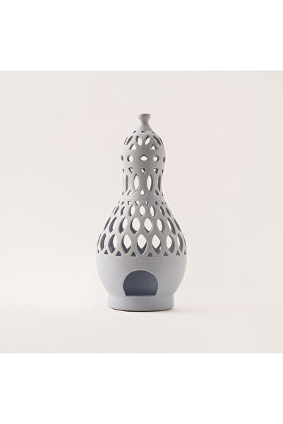 homez Light blue ceramic candle holder 15.4*15.4*33 cm