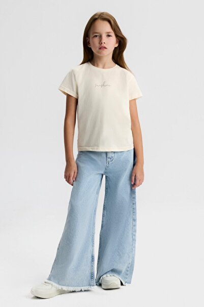 NK Girl's Sunshine Tshirt 8-14 Years Cream