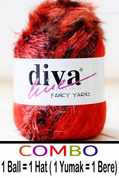 Diva İplik Combo 28 - (Outlet) - Export Surplus Pom-Pom Gift Beanie Cap (1 Ba...