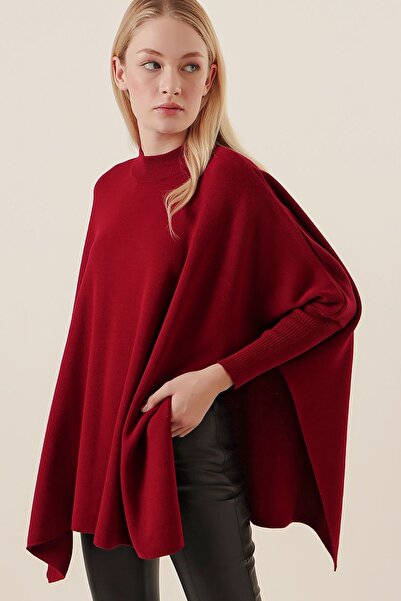 Hiccup Bdart Slit Detailed Mock Neck Knitwear Sweater