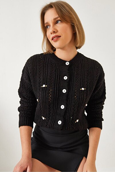 Hiccup Knitted cardigan with Printed Bianco Lucci