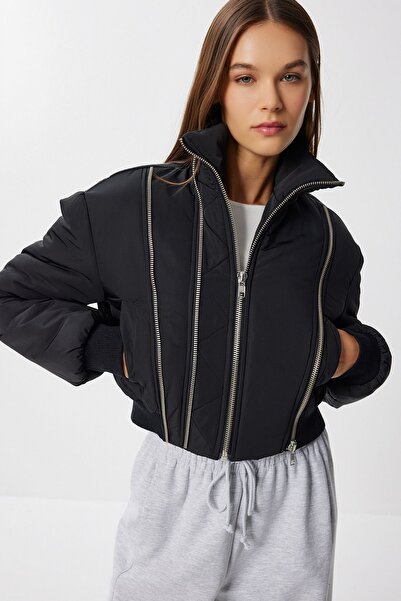 Hiccup ISTANBUL Quilted bomber jacket with zipper details