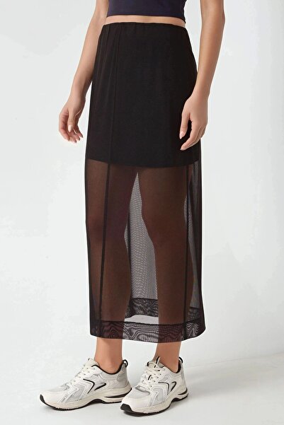 Hiccup Yüksek Bel Tül Midi Etek Pika Koleksiyonu