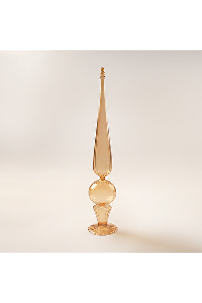 homez glass Ramadan decorative piece, brown 10.5*10.5*60.5cm