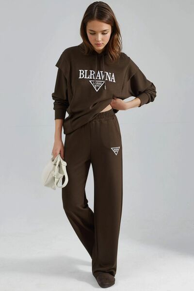 Hiccup Set din Două Piese Brodat cu Glugă, Atingere de Modal – Colecția Bersan