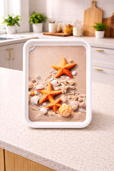 Blackstar Deniz Yıldızı Desenli Orta Boy Servis Tepsisi