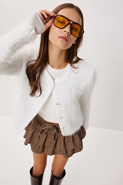 Hiccup Textured knitted cardigan with button closure ISTANBUL