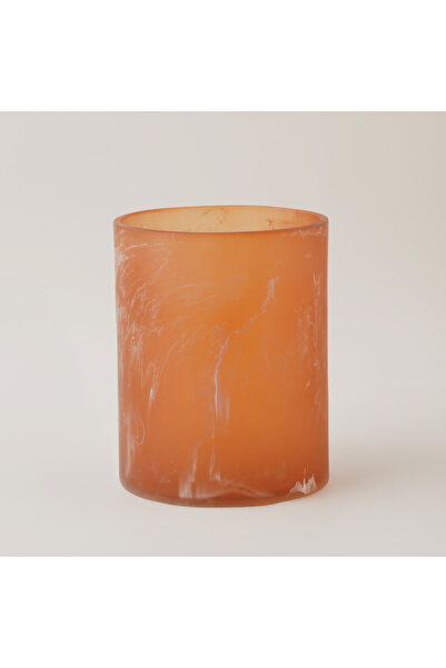 homez سلة مهملات شفافة من البولي ريزين، بنية اللون، 20.3 × 20.3 × 25.4 سم