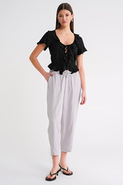 Hiccup Mixray Salwar Fit Drawstring Trousers