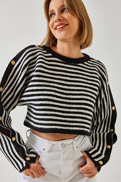 Hiccup Knitted sweater with lilac sleeves Bianco Lucci