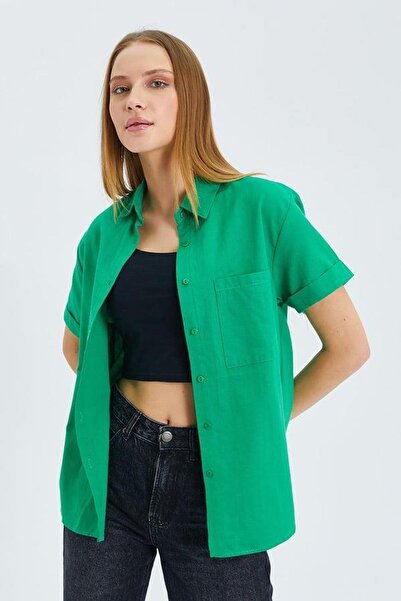 Hiccup Cămașă Mixray Slim Fit din poplin cu buzunar