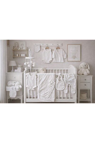 Zıpır Baby %100 pamuklu 10'lu hastane çıkış seti