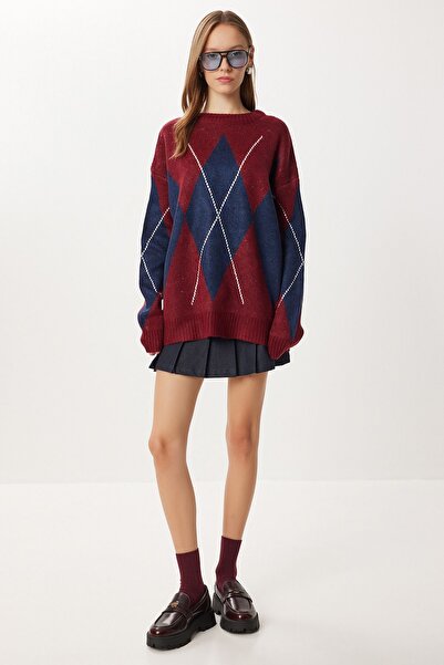 Hiccup ISTANBUL Pulover Oversized Cu Guler Rotund Și Model