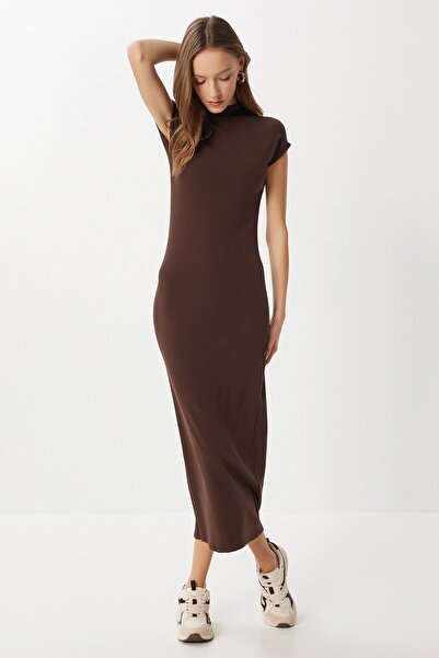 Hiccup ISTANBUL high-neck bodycon midi dress