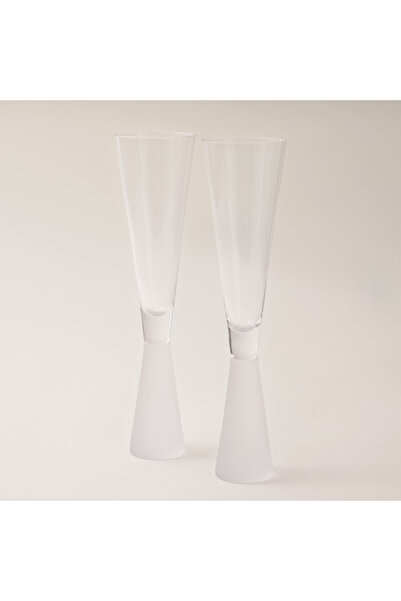 LA MESA frosted bottom 2 pcs glass 6*6*24.8 cm