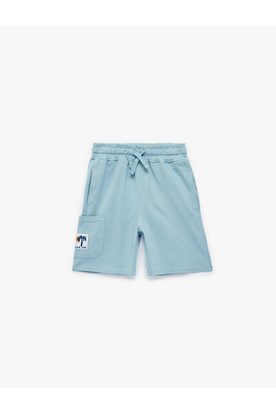 Koton Belted Label Detailed Bermuda Cargo Pocket Shorts