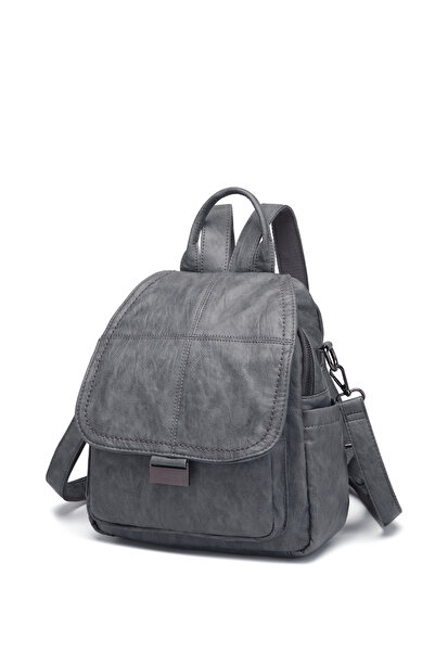 Solo Bag Washable Leather Cover Detailed Multi-Compartment Stylish Backpack S...