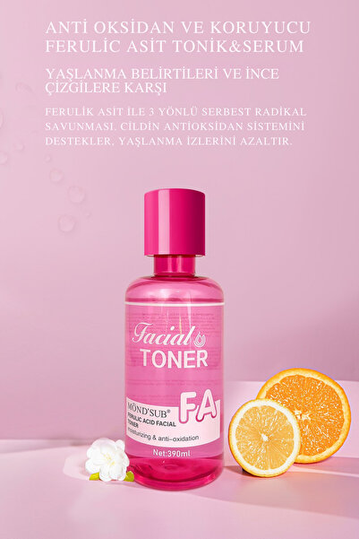 MondSub Ferulik Asit Hibrit Tonik – Serum Kıvamında Nemlendirici & Antioksida...