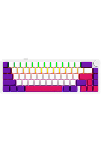 Other Tastatură de gaming wireless LORGAR, Pro, 65% mecanică, albă, aspect EN
