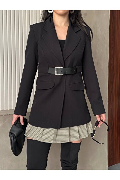Ekim Store Belted Waist Blazer Jacket