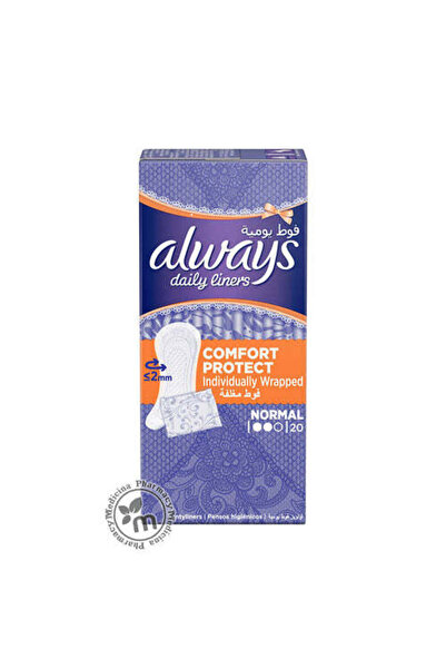 Always Daily Comfort Protect Individually Wrapped Normal Scented Pantyliners