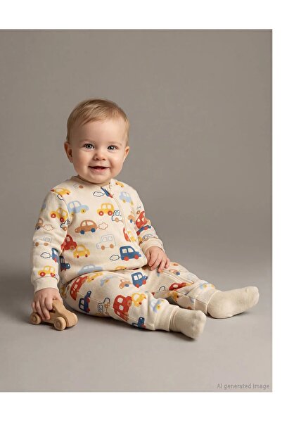 LC Waikiki Lcw Baby Beige 2.5 Tog Printed Baby Boy Sleeping Bag