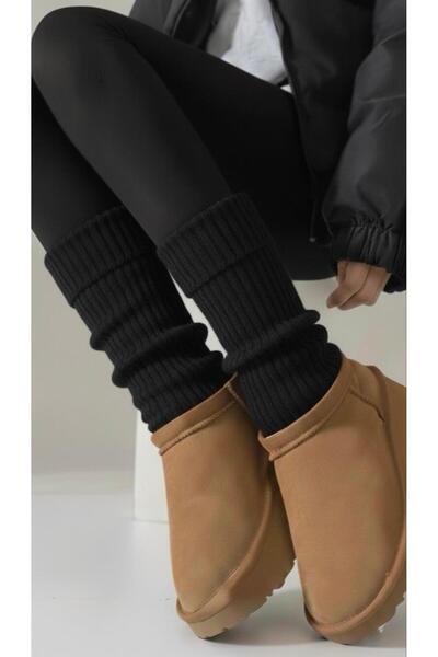 Cockatoo Машинно пране Шерпа плетени чорапи от висок клас Чорапи с високо кач...