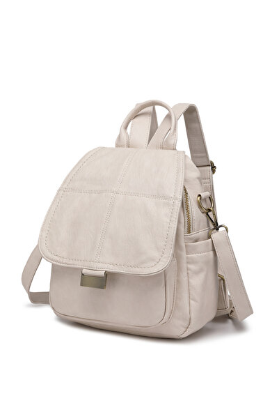 Solo Bag Washable Leather Cover Detailed Multi-Compartment Stylish Backpack S...