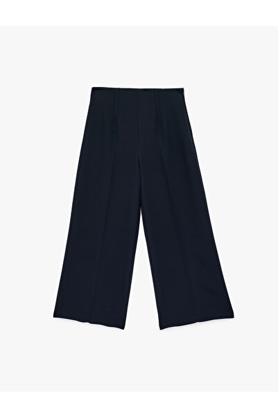 Koton Culotte Fit Short Wide Leg Fabric Trousers