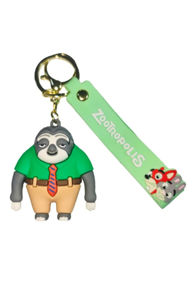 OEM Zootropolis Flash Keychain, 6 cm – Silicone Keychain for Keys and Backpac...