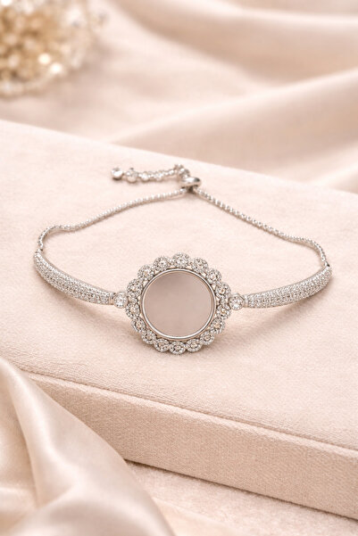 OSMANLI GÜMÜŞ Kadın Gümüş Bileklik - Sonsuzluk Motifli Gümüş Çeyreklik