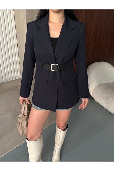 Ekim Store Belted Waist Blazer Jacket
