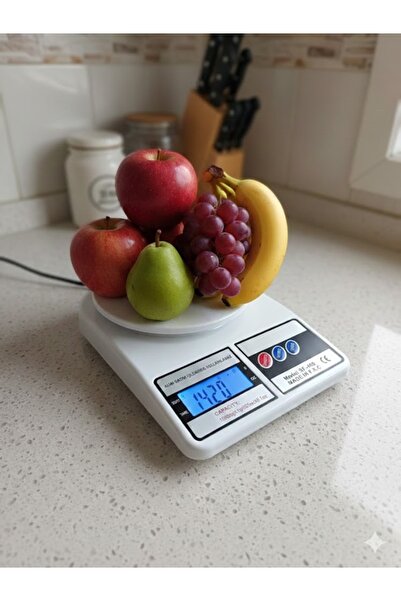 Tasarım Evi Dijital Hassas Mutfak Tartısı - Mutfak Terazisi-hassas Ölçüm -10k...