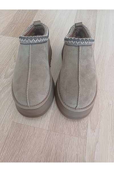 ARDSU Suede Leather Platform Slippers