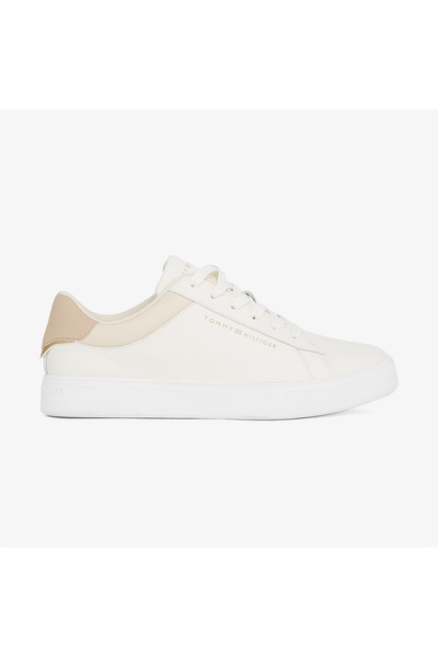 Tommy Hilfiger Essential Court Kadın Bej Sneaker