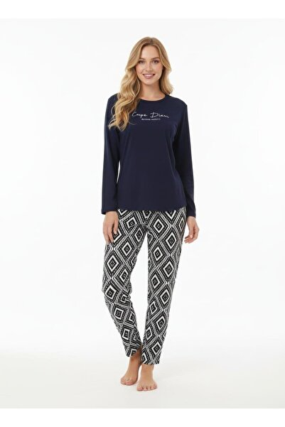 Pemilo Women's 2000-12 Long Sleeve Lycra Pajama Set