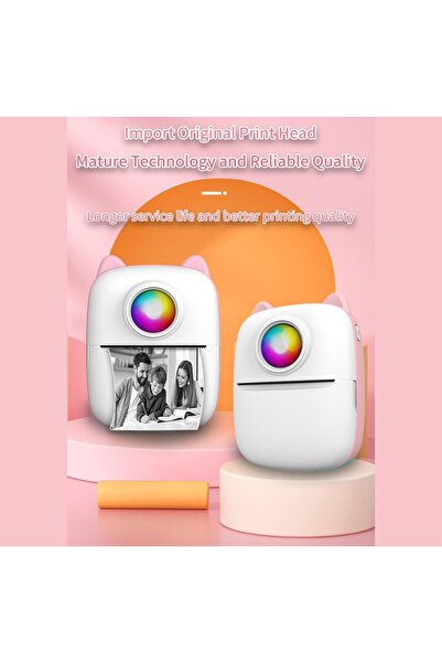 trendyhome Imprimanta mini portabila termica Bluetooth, 200DPI, compacta, 186...