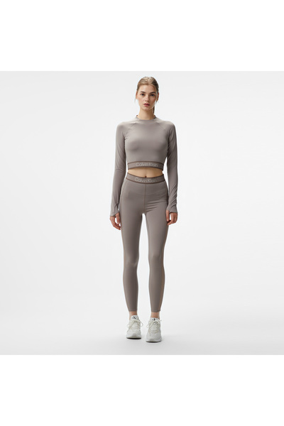 Calvin Klein Kadın Kahverengi Tayt