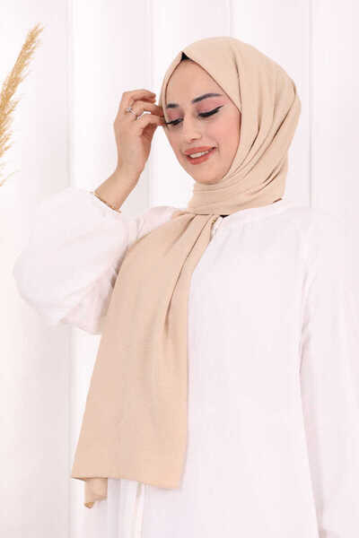 Bym Fashion 2051 Cotton Jazz Shawl Stone
