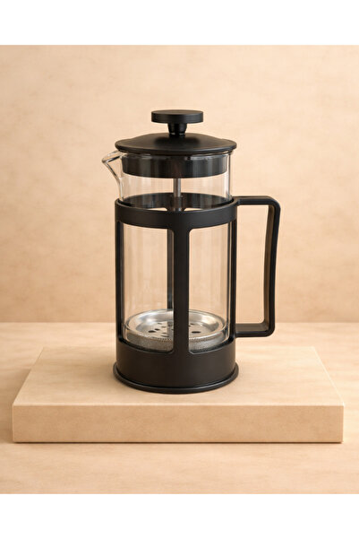 Chefstar CAM GÖVDELİ PİSTONLU FRENCH PRESS KAHVE DEMLEME SÜRAHİSİ