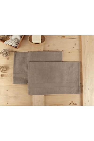 Baveno Cotton 2-Piece 40X60 cm Waffle Textured Modern Hand & Kitchen Towel Set