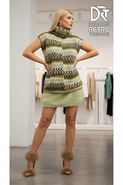 drt tasarım سترة شتوية بدون أكمام ذات ياقة عالية، إصدار جديد