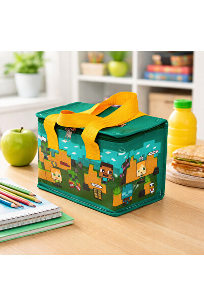 MINECRAFT Minecraft Lunch Bag, Thermal Insulation, for School and Daily Activ...